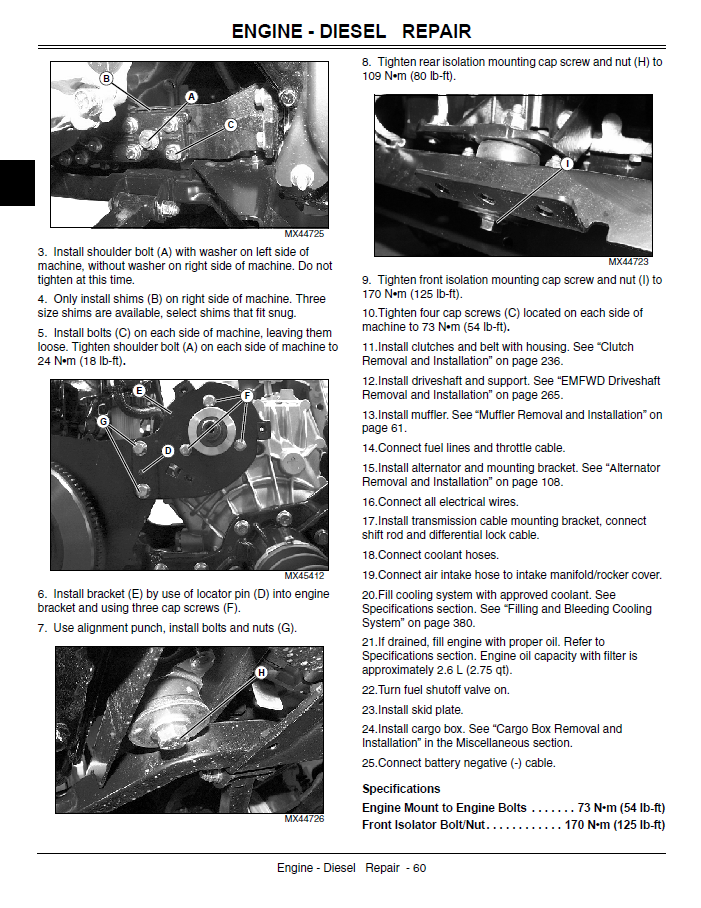 John Deere M-Gator A3 Technical Manual TM115719