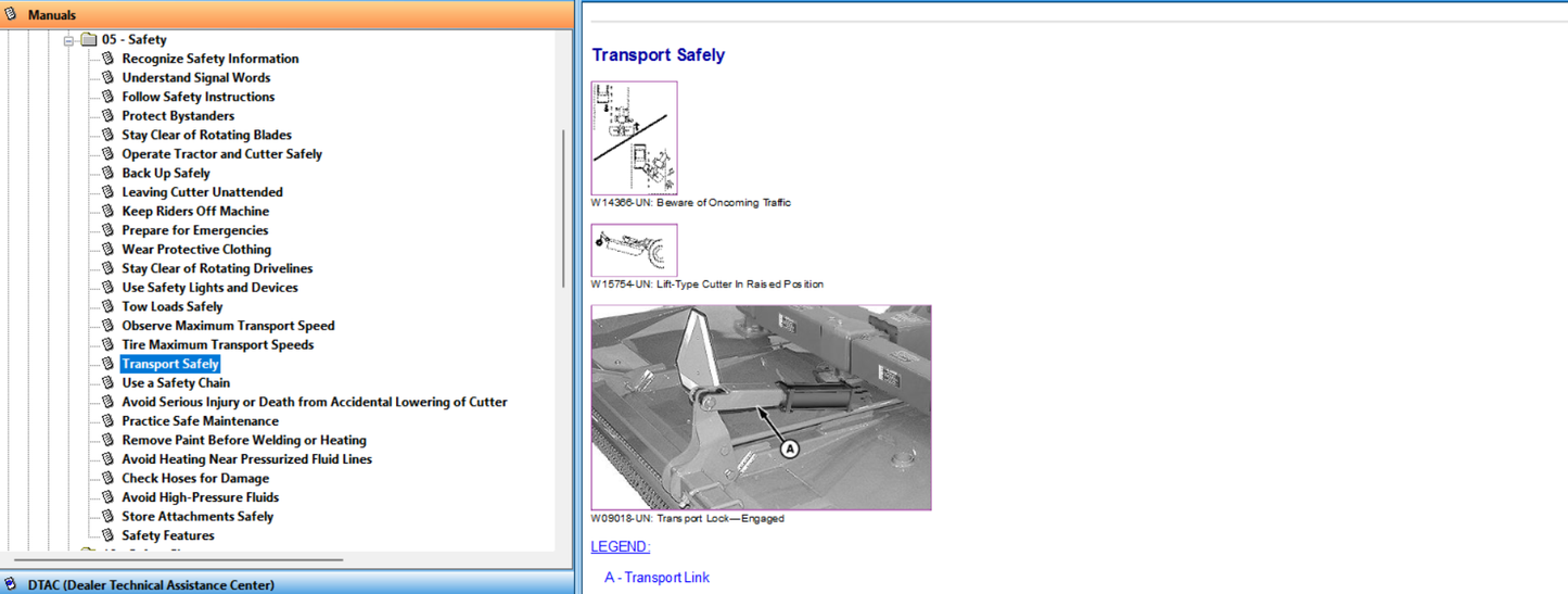 John Deere MX8, MX10 Rotary Cutter Operator's Manual OMP73900