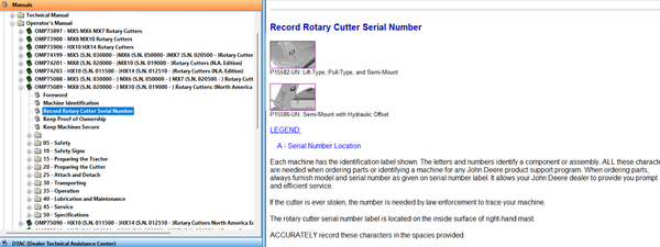 John Deere MX8, MX10 Rotary Cutter Operator's Manual OMP75089