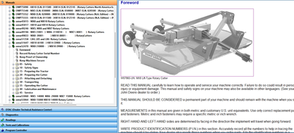 John Deere MX8, MX10 Rotary Cutter Operator's Manual OMW52470 