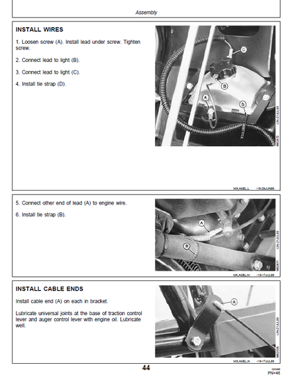 John Deere TRS27, TRS32 Snowblower (SN.010001) Operator’s Manual OMM79631