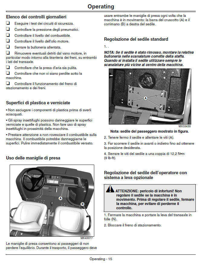 John Deere TX Turf Utility Vehicle Operator’s Manual OMM165066 