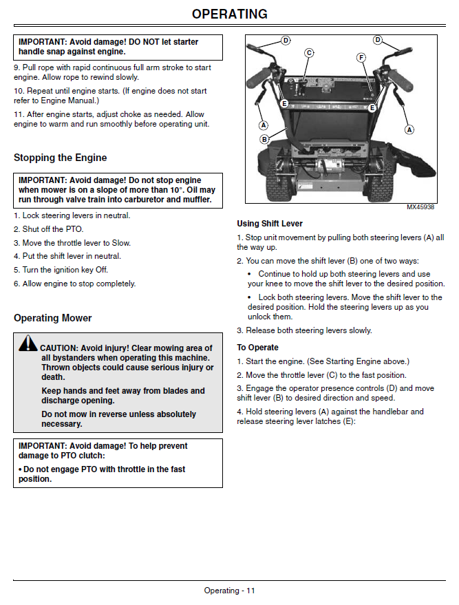 John Deere WG32A, WG36A, WG48A Walk-Behind Mower Operator’s Manual