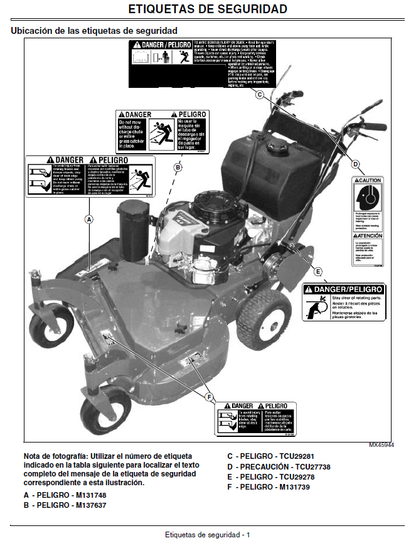 John Deere WG32A, WG36A, WG48A Mower Operator’s Manual OMTCU29068