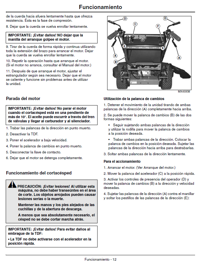 John Deere WG32A, WG36A, WG48A Walk-Behind Mower Operator’s Manual