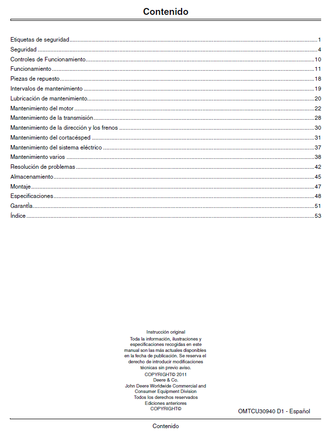 John Deere WG32A, WG36A, WG48A Operator’s Manual OMTCU30940