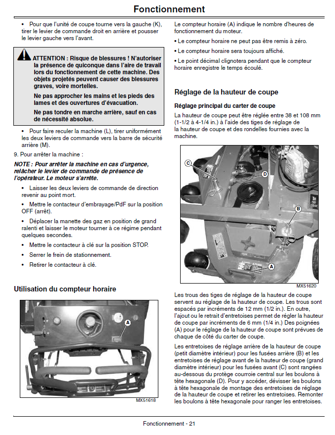 John Deere WH36A, WH48A, WH52A Mower Operator’s Manual 