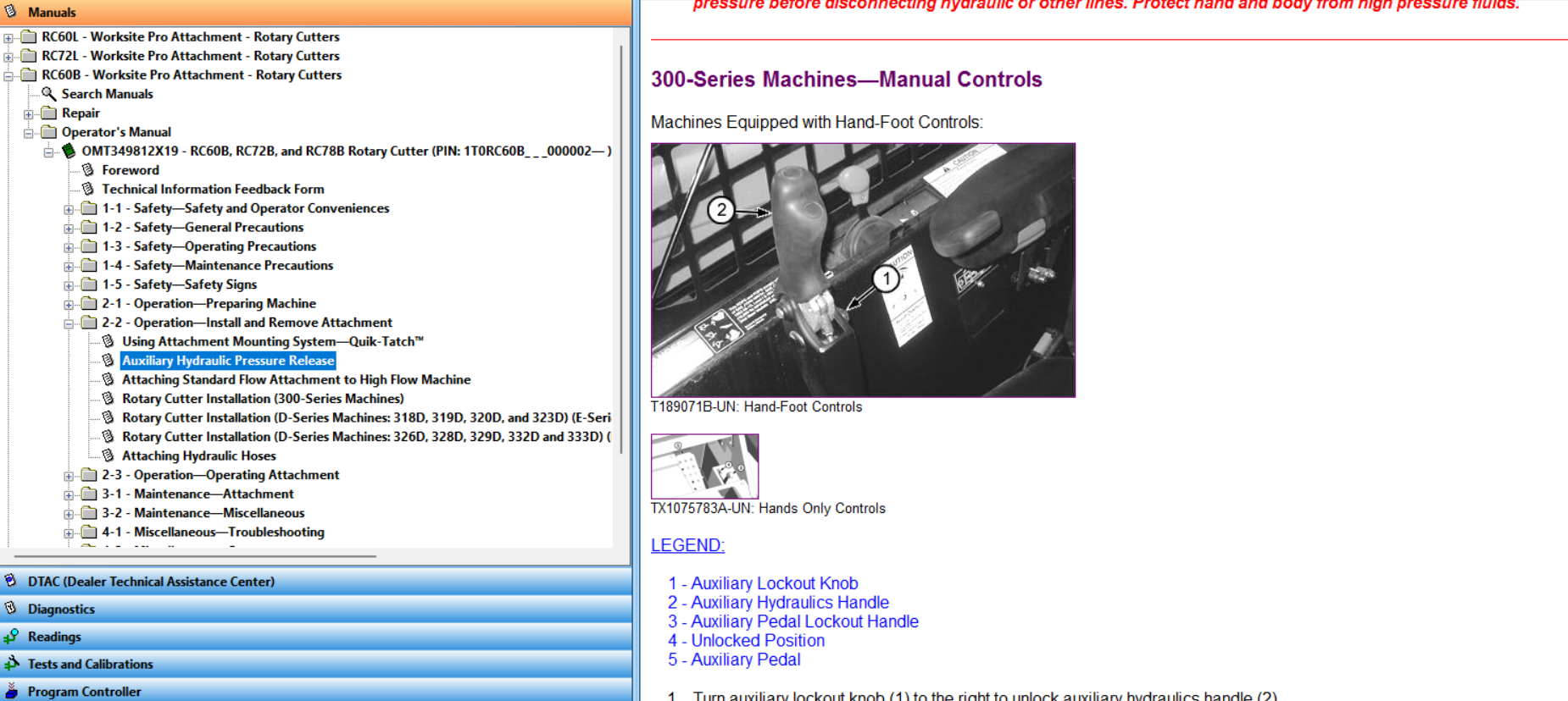 John Deere RC60B, RC72B, RC78B Rotary Cutters (PIN: 1T0RC60B_000002) Operator's Manual OMT349812