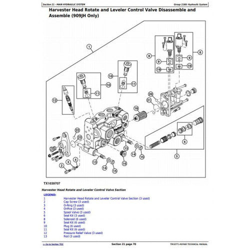 SERVICE REPAIR MANUAL - JOHN DEERE 853JH, TRACKED FELLER BUNCHER/HARVESTER TM10771