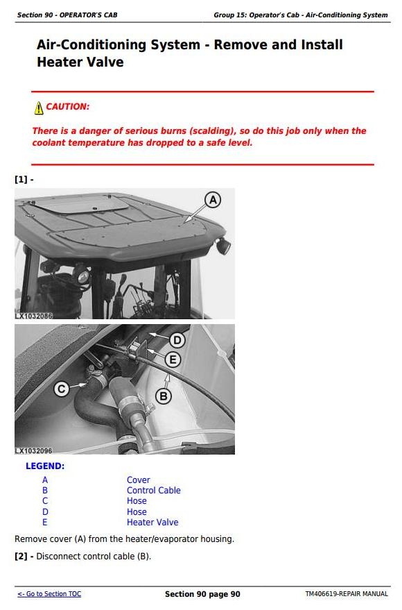 TM406619 - JOHN DEERE TRACTOR 6090MC SERVICE REPAIR TECHNICAL MANUAL