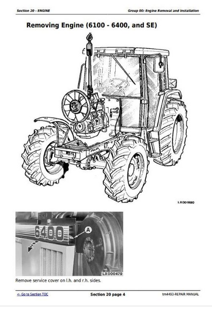 TM4493 - JOHN DEERE 6300 TRACTOR