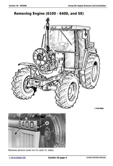 TM4493 - JOHN DEERE 6200 TRACTOR