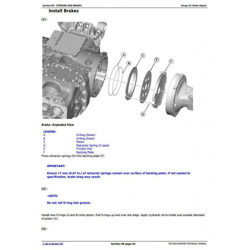 JOHN DEERE 5085M (FT4) TRACTOR REPAIR TECHNICAL MANUAL TM134319 - PDF FILE