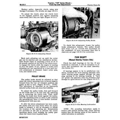 JOHN DEERE 720 TRACTORS SERVICE MANUAL SM2020 - PDF FORMAT