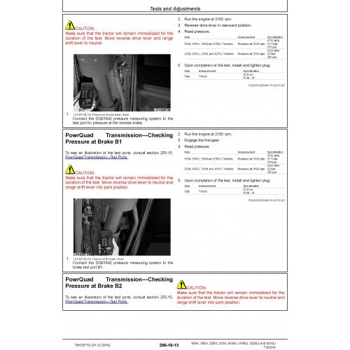 JOHN DEERE 6210J(6J-2104) TRACTOR DIAGNOSTIC TECHNICAL MANUAL (TM135719) - PDF FILE