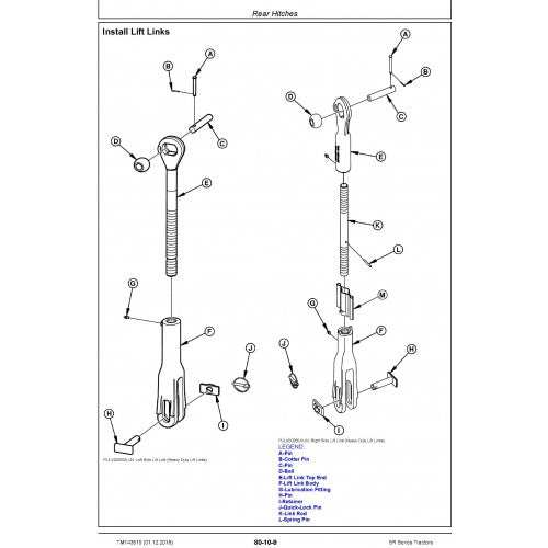 JOHN DEERE 5115RH TRACTOR REPAIR TECHNICAL MANUAL (TM143519) - PDF FILE