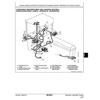 JOHN DEERE 4960 TRACTOR REPAIR TECHNICAL MANUAL TM1460 - PDF FILE