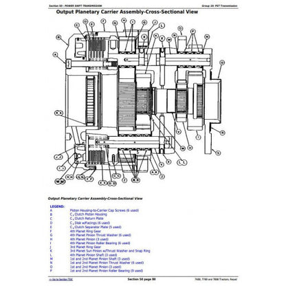 JOHN DEERE 7700 2WD OR MFWD TRACTOR REPAIR TECHNICAL MANUAL TM1500 - PDF FILE