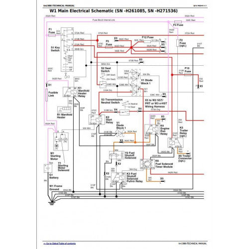 JOHN DEERE 4610 COMPACT UTILITY TRACTOR TECHNICAL MANUAL TM1986 - PDF FILE