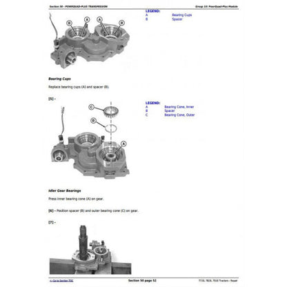 JOHN DEERE 7920 TRACTOR SERVICE REPAIR MANUAL TM2080 - PDF FILE