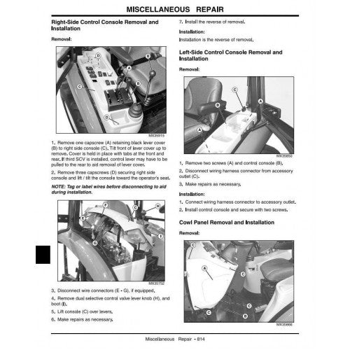 JOHN DEERE 4120 COMPACT UTILITY TRACTOR WITH CAB TECHNICAL MANUAL TM2370 - PDF FILE