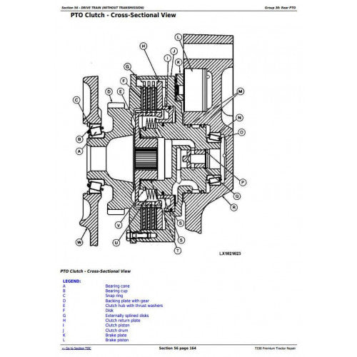 JOHN DEERE 7330 PREMIUM 2WD OR MFWD USA TRACTOR TECHNICAL REPAIR MANUA ...