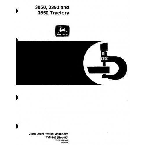 JOHN DEERE 3350 TRACTOR SERVICE REPAIR MANUAL TM4443 - PDF FILE 