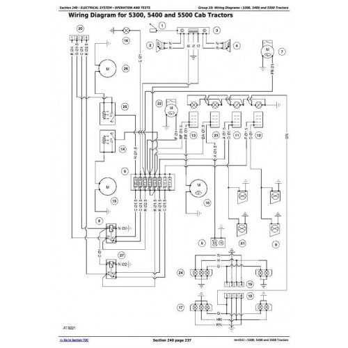 JOHN DEERE 5300 TRACTOR DIAGNOSIS & SERVICE MANUAL TM4542 - PDF FILE