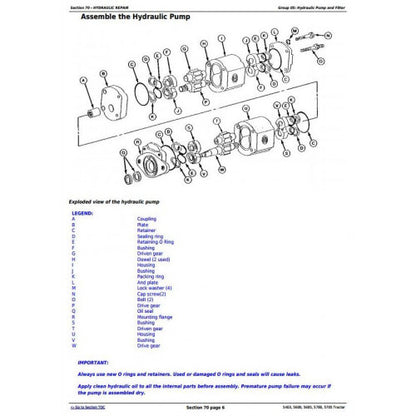 JOHN DEERE 5403 BRAZIL TRACTOR TECHNICAL MANUAL TM4812 - PDF FILE