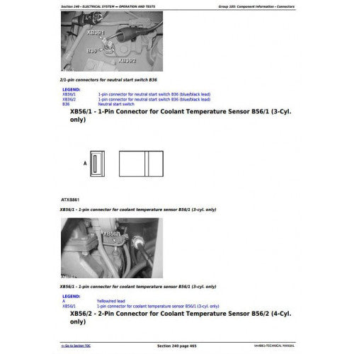 JOHN DEERE 5515F TRACTOR TECHNICAL MANUAL TM4861 - PDF FILE