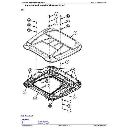 JOHN DEERE 5425N TRACTOR REPAIR TECHNICAL MANUAL TM6032 - PDF FILE