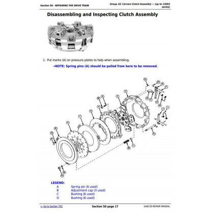 JOHN DEERE 5605 TRACTOR (SOUTH AMERICA) REPAIR SERVICE MANUAL TM8139 - PDF FILE